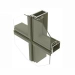 Invisible Frame Aluminum Curtain Wall Profiles Glazing Curtain Wall Facade