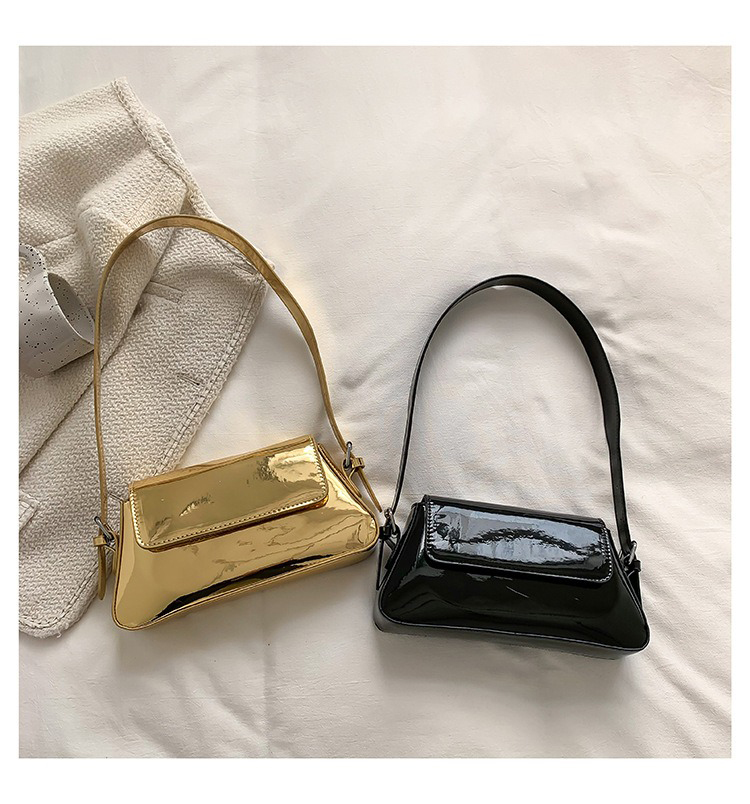 2024 Designer Women's Hand Bag Bright PU Leather Fashion Shoulder Bag with Single Handle