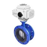 4 inch Double Flange Ductile Iron Electric Actuator Butterfly Valve for Water