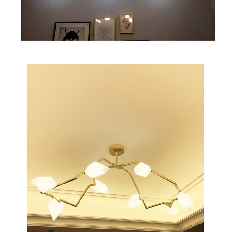 Luxurious Gold Chandeliers Peach Living Room Restaurant Indoor Decor Seed Chandelier(WH-MI-333)