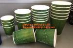 12oz Fine workmanship flexo printing custom design double Kraft paper cup,PAPER