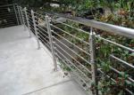 High Flatness Stainless Steel Railing / Stainless Steel Stair Handrail For