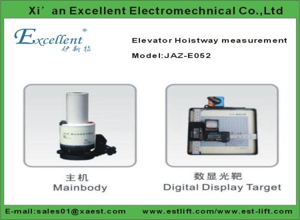 Elevator shaft measuring rail mounting localizer laser vertical collimator from