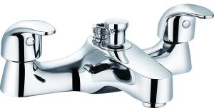 Wholesale Brass Double Handle Bath Shower Mixer With Ceramic Valve T8062B from china suppliers