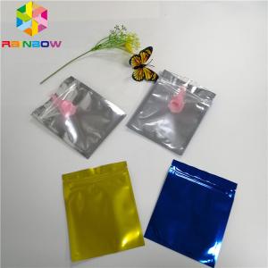 Wholesale Mylar Bag Stand Up Spout Pouch Transparent Front Foil Three Sides Heat Seal from china suppliers