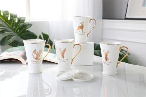Wholesale Lightweight  250ml Hand Painted Drinking Fine Porcelain Coffee Mugs from china suppliers