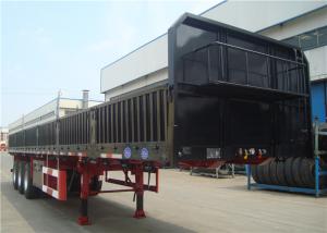 Wholesale 3 Axles 12 Wheels 13m Side Wall Semi Trailer High Tensile Low Alloy from china suppliers