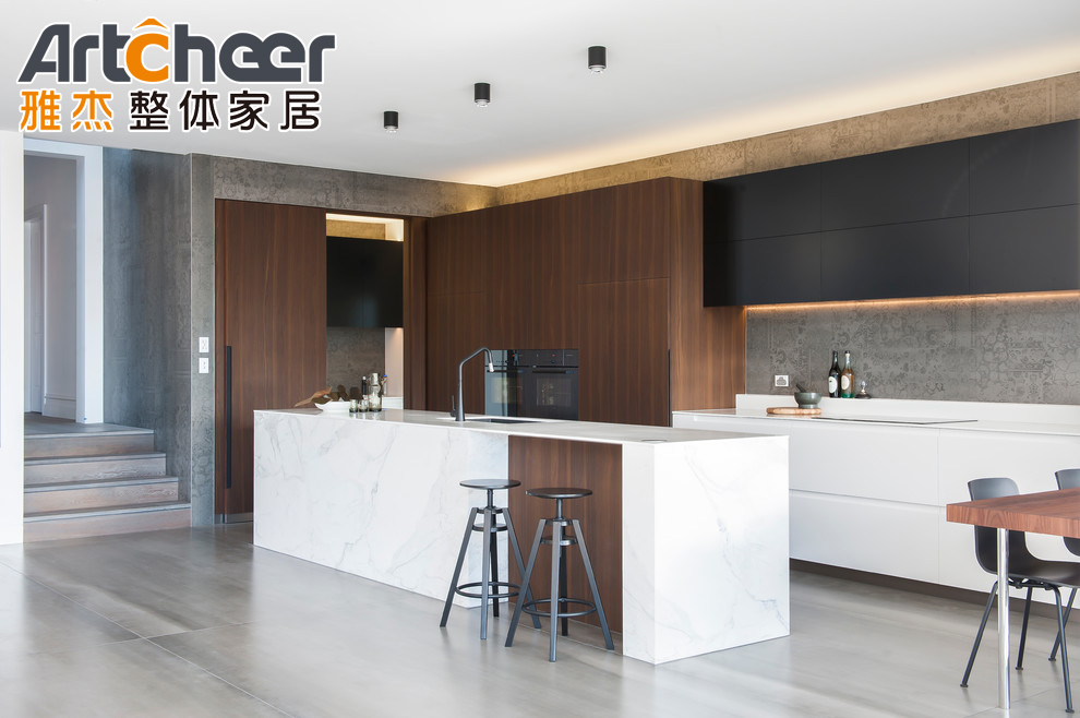 Ready To Assemble Kitchen Cabinets With Island And Toe Kick Plywood Carcase Material