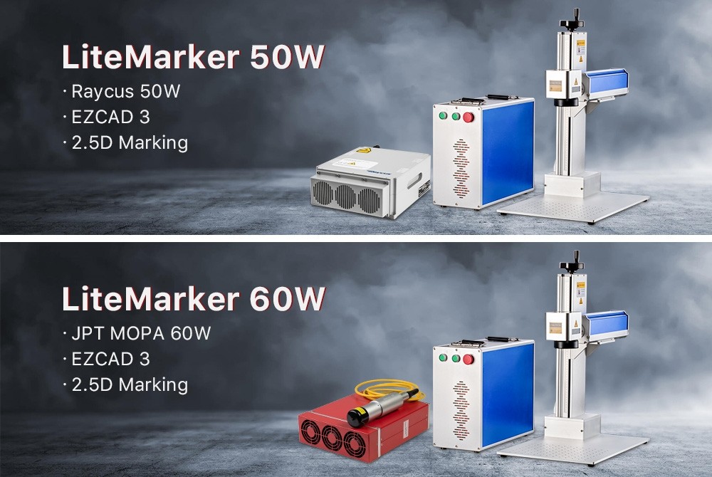 Laser Mopa Marking Machine 2.5D Engraving Machine 50W 60W Metal Color Marking for Jewelry Copper Gold Silve DIY Marking