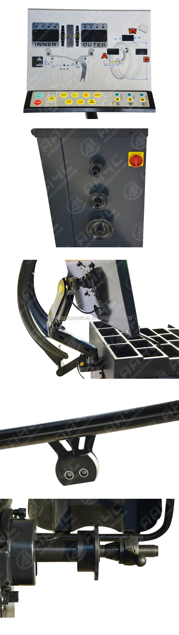 AA4C 3D wheel balancer 3D wheel balancing machine car tyre balancing machine AA-WB3DX3