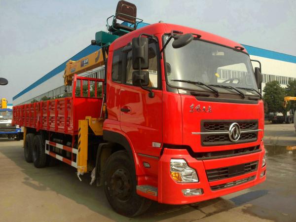 6x4 Drive Mode 10T Truck Mounted Crane / Construction Crane Truck With Cummins