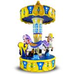 Kids Arcade Horse Racing Game Machine / Baby Toys Coin Operated Carousel Kiddie