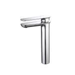 Brass Vessel Single Hole Single Handle Basin Mixer Tap in Chrome