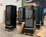 Commercial Upright Beverage Cooler 2~8℃ Automatic Defrost Glass Doors Display