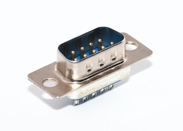D-SUB Straight Small Electrical Connectors Panel Mounting Male Solder Type