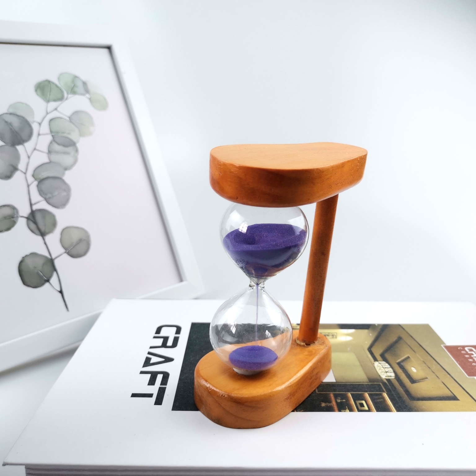 Wholesale Promotional Wooden Sand Timer Hourglass For Kids
