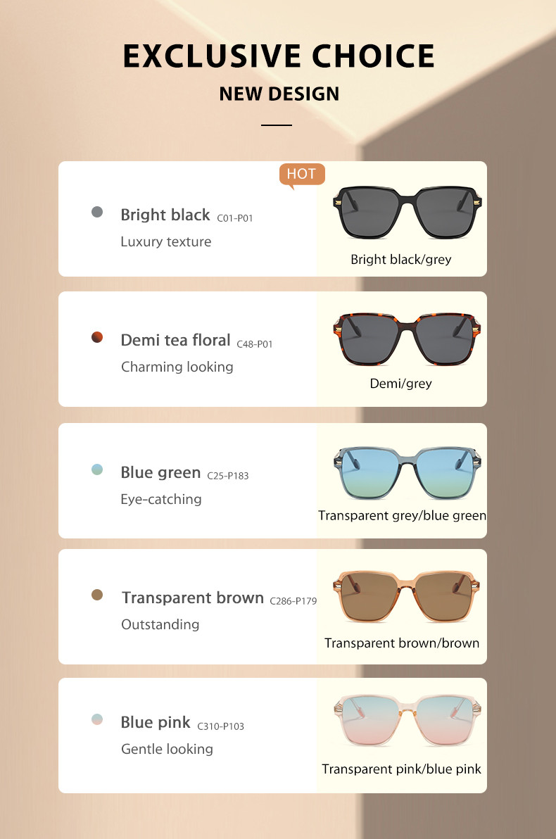 Women'S Fashion Polarized Sunglasses Anti UV Retro Mirror Lens