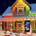25mm Diameter LED Eave Lights for Christmas Decorations , IP67 RGB Point Light