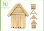 Beveled Edge Birch Wooden Paddle Pop Stick Craft For Kids Biodegradable