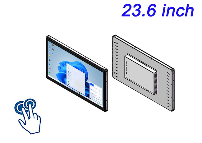 23.6-Inch Windows Touch Embedded Display for Medical Diagnostics, CNC Machines, Oil Refinery Systems, and Advanced Control Panels