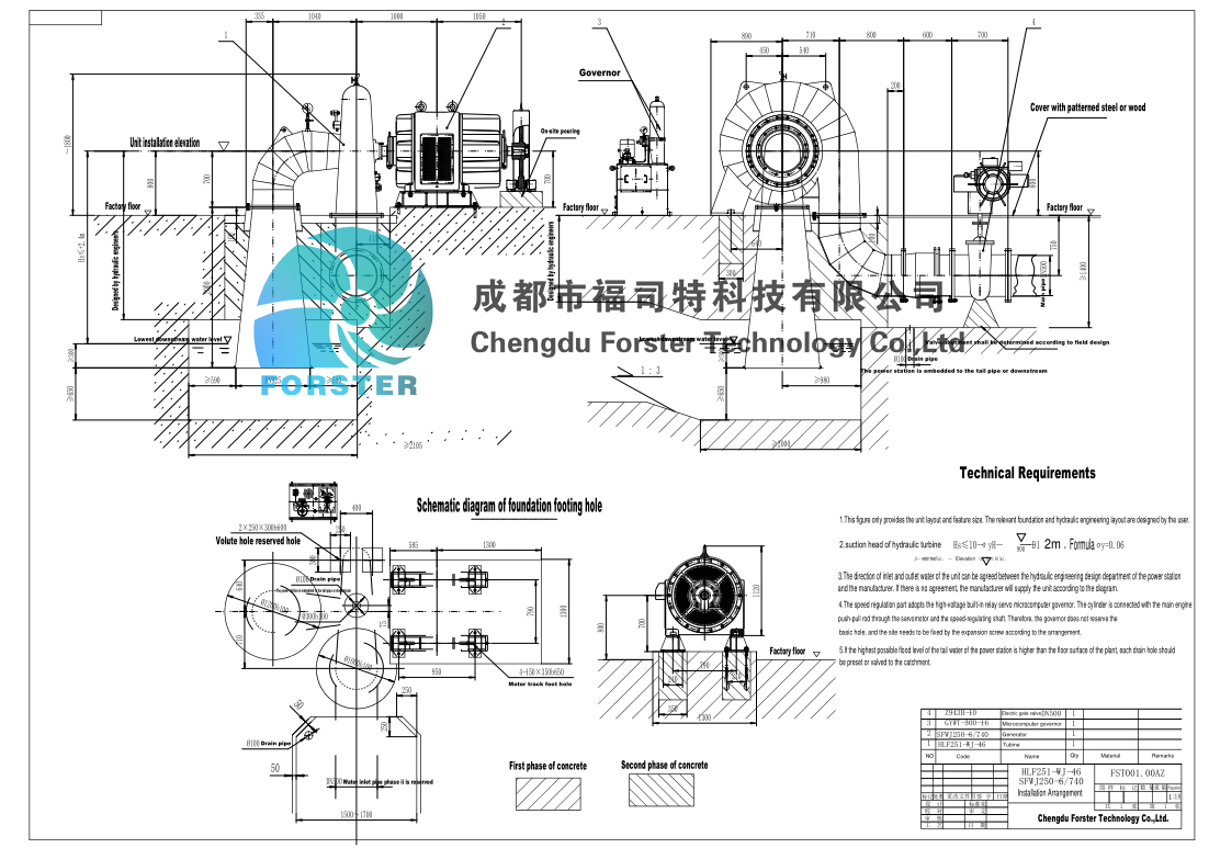 180kw - 3.6mw Hydroelectric Dam Turbine , Electric Water Turbine Power Generator
