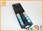 3 pcs AAA Dry Battery Powered LED Emergency Flashlight Magnetic Bottom