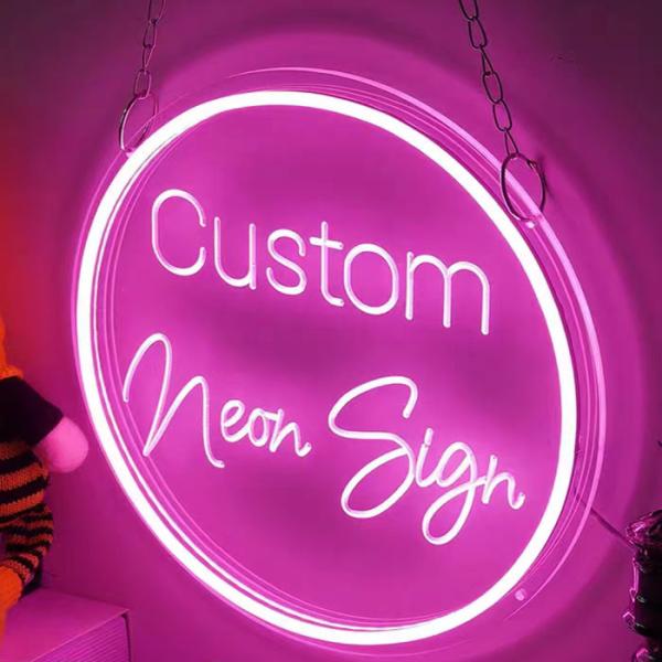 Customized Shape LED Neon Sign for Wall Decor Happy Birthday Will You Marry Me