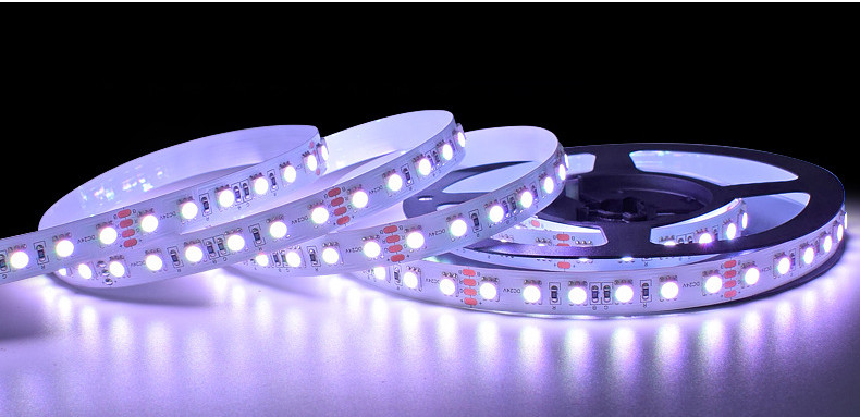 Flexible RGB SMD 5050 LED Strip Light Colorful Light Bar For Display Cabinet