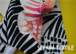 Print Sublimation Printed Polyester Fabric , Interlock Knitting Brushed Poly