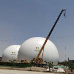 Anaerobic Reaction Double Membrane Biogas Holder Corrosion Resistant