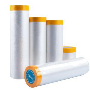 Wholesale Automotive Paint Plastic Pre Taped Masking Film For Outdoor Indoor from china suppliers