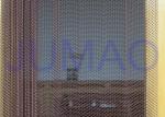 High Strength Coated Metal Mesh Curtains , Anodized Oxidation chain mail curtain