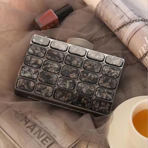 Wholesale Grey Acrylic Black Metal Purse Frame With Chain Loops from china suppliers