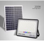 Solar Flood Lights Dusk to Dawn Remote Outdoor Lighting for Barn Garden Pool