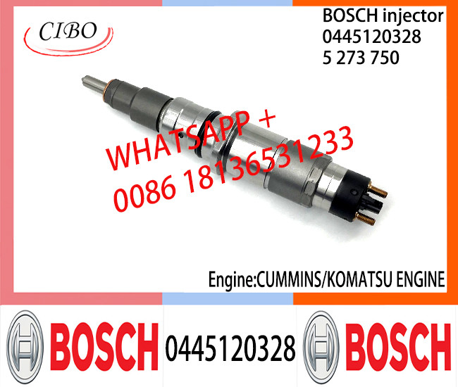 BOSCH 0445120328 Neutral Diesel Fuel Injector Assembly 0445120328 5273750 For CUMMINS/KOMATSU Engine