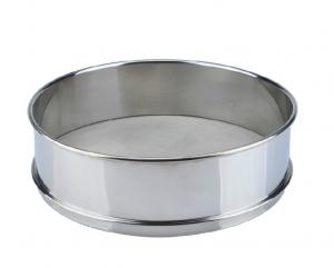 China ASTM 8  Stainless Steel Wire Mesh Sieve , Fine Mesh Sieve Strainer Precision Frame on sale