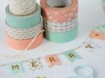 10m Single Side Waterproof Wood Decorative Washi Tape