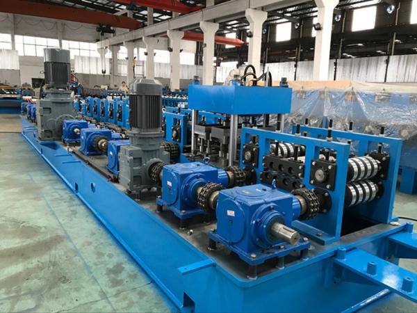 Quality 2.0 - 5.0mm Steel Purlin Roll Forming Machine with Gear Box Wire - electrode structure for sale