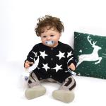 Stars Pattern Jacquard Autumn Winter Organic Cotton Toddler Boy Girl Designer
