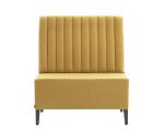 Customized Restaurant Single Card Seat High Back Fabric Hotel Coffee Shop Sofa