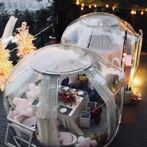 China Outdoor Summer Garden Igloo Dome Prefab House Small Geodesic Tent Dome Home on sale