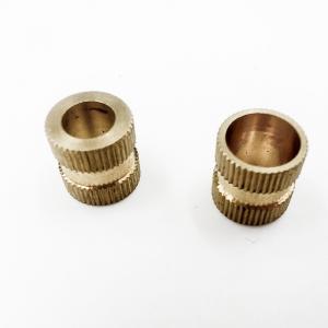 China OEM Knurled Brass Threaded Inserts , Precision Threaded Nut Insert on sale