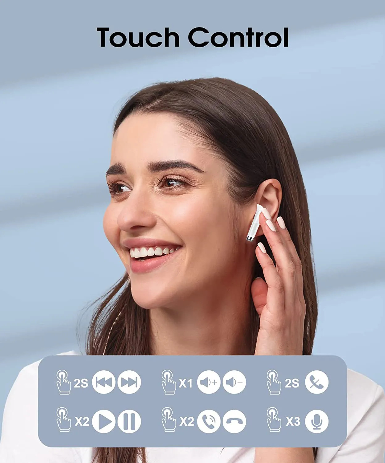 IPX7 5.3 Bluetooth Wireless Gaming Headset TWS Wireless In Ear Headphones