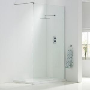 Wholesale Transparent Bath Shower Screen Glass Panel  Tempered Glass Safety from china suppliers