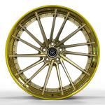 Custom 20X12 Forged 2PC Rims Gold Polish For Porsche 991 Gt3