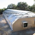 Large Size Automated Blackout Greenhouse / Transparent PE Film Greenhouse