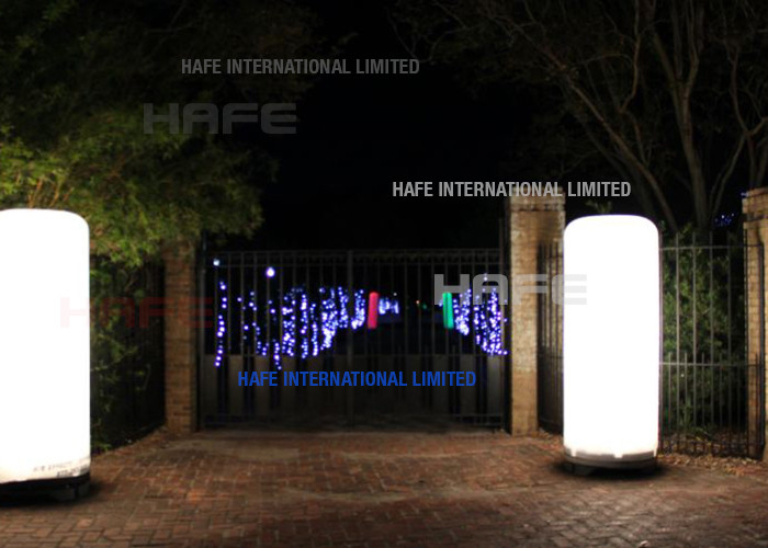 Inflatable Cylinder Shaped Lighting Decoration 324 W RGB Colored On 80 CM Base Aero Series