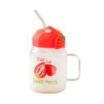 Summer Transparent Fruit High-temperature Glass Cup Cute Large-capacity Covered