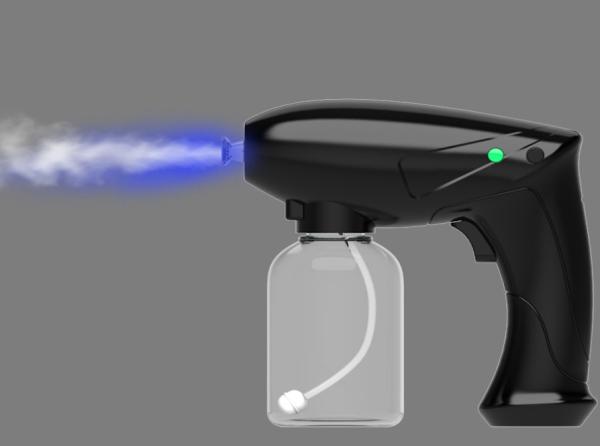 Electric Wireless Atomization Disinfection Gun Handheld Blue Usb Rechargeable
