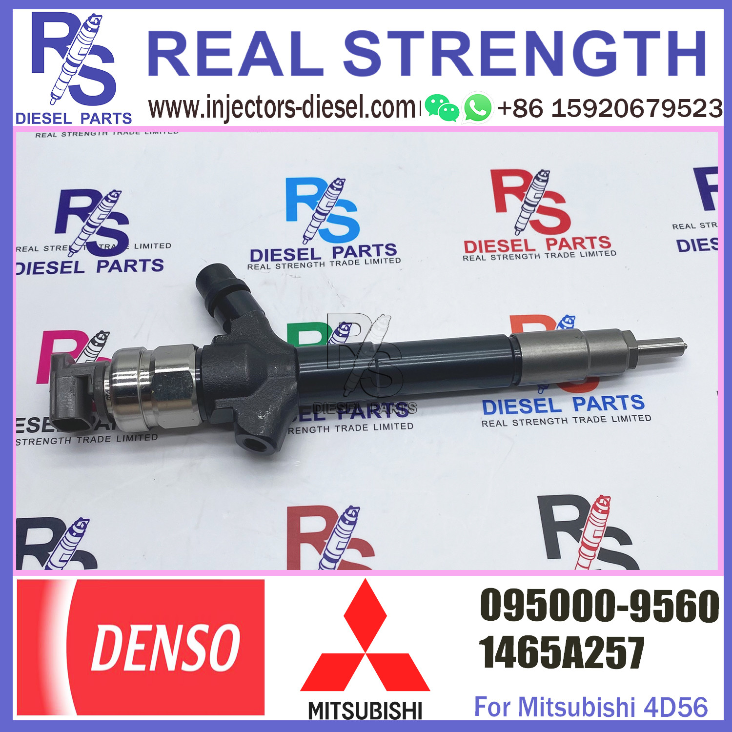 Common Rail Diesel Injector 095000-9560 for Mitsubishi L200 Pajer 4D56 diesel fuel injector 1465A257
